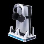 استاند تبريد وشحن - 6 في 1 للـ PS5- Slim / Pro - RGB